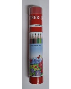 Fiber-Colour Coloured Pencils Tube of 12