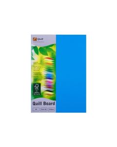 Quill Coloured Board 210gsm A4 Pack of 50 : Marine Blue