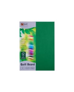 Quill Coloured Board 210gsm A4 Pack of 50 : Emerald