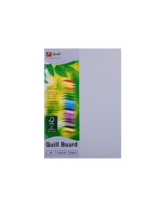 Quill Coloured Board 210gsm A4 Pack of 50 : Grey