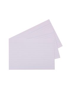 Quill System Cards Ruled 210gsm 5in x 3in (127 x 76mm) Pack 100