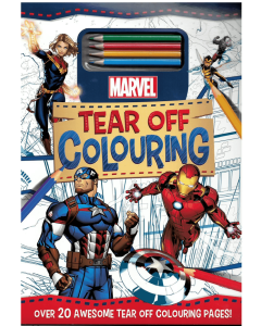 Marvel Tear-Off Coloring Book with 5 Coloring Pencils