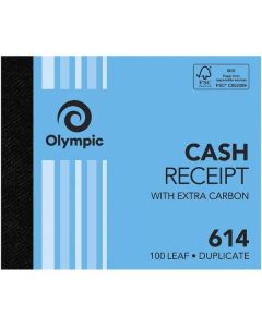 Olympic Carbon Duplicate Cash Receipt Book No. 614 100x125 100 Leaf (Min Order Qty 2)