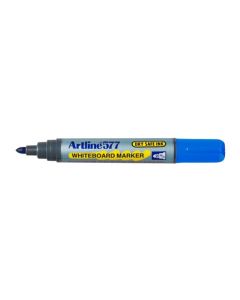 Artline 577 Whiteboard Marker Bullet Blue 3mm Box of 12