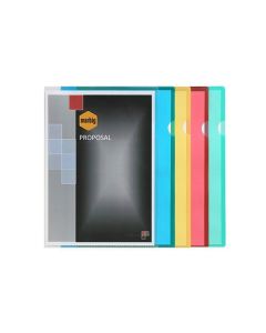 Marbig File Flat A4 Ultra Polypropylene 10pk Assorted (Min Order Qty: 1)