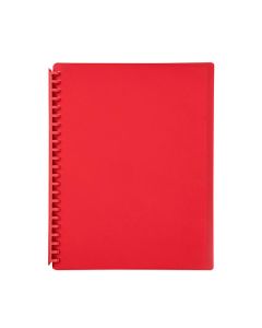 Marbig Refillable Display Book 20 Pocket Red - 5 pack