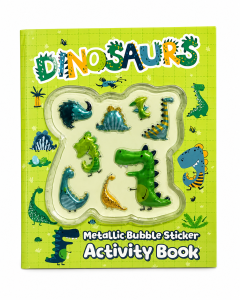 Metallic Bubble Sticker Activity Book- Dinosaurs