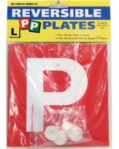 L & P Plates  - Reversible L & Red & Green P plates Complete Pack - Vic & WA Only 