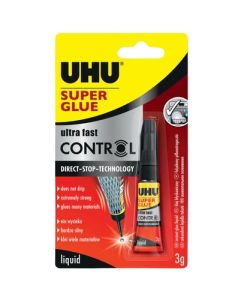 UHU Super Glue Control 3ml Card of 1 