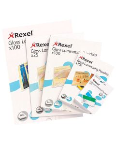 Rexel Laminating Pouch A4 125 Micron Pack of 25 (Min Order Qty 1) 