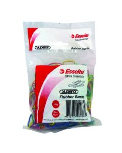 Esselte Superior Rubber Bands 100gram Bag Size 14 Coloured