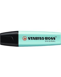 Stabilo Boss Highlighter 70/113 Pastel Turquoise Box of 10 (Min Ord Qty 1)
