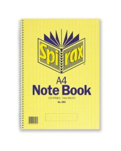 Spirax 595 Notebook A4 120 Page Side Opening