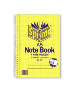 Spirax 572 Subject Notebook A5 300 Page (Min Order Qty 5) 