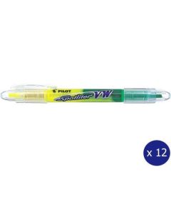 Pilot Spotliter Dual Highlighter 3.3mm Yellow/Green Bx 12 (Min Ord Qty 1)