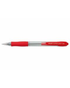 Pilot Super Grip Ballpoint Pen Medium 1.00mm Red (Bx 12) (Min Ord Qty 1)