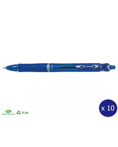 Pilot Begreen Acroball Ballpoint Pen Medium Blue Bx 10 (Min Ord Qty 1)