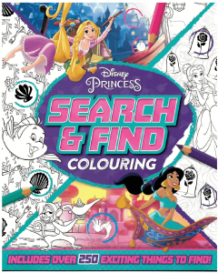 Disney Princess Search & Find Coloring Book