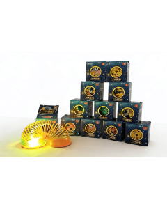 LED Light Rainbow Spring Toy-12pcs Pack- 5.5 cm Diameter