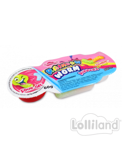 Lolliland Rainbow Worm Dipperz 60g Display of 12