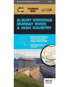 UBD/Gregorys Albury Wodonga, Murray River & High Country 381 Map #20 