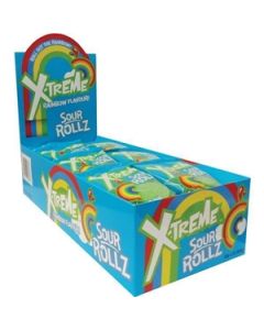 X-treme Sour Rollz Display of 24
