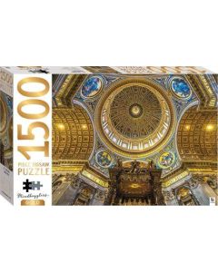 Mindbogglers Gold 1500 Piece Puzzle St. Peter's Basilica (Min Order Qty 3)