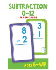School Zone Flash Cards Subtraction 0 to 12