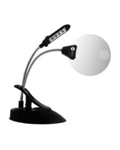 Desk Lamp Clip Aspheric Magnifying with 4 CREE LEDs