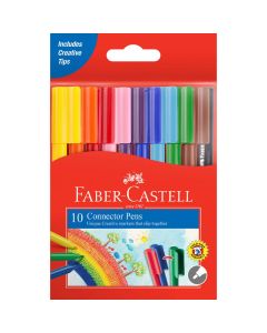 Connector Pen Colour Markers Assorted Pack of 10 