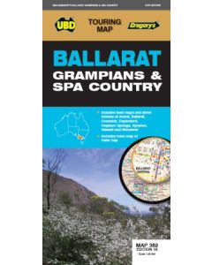 Ballarat Grampians & Spa Country Map 382 18ED 