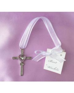 Bridal Charm - Center Heart Cross Heart