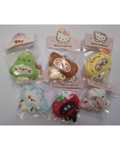 Hello Kitty & Friends Plush Keychains CDU of 24