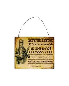 Ned Kelly 20x25cm Garage Sign Metal