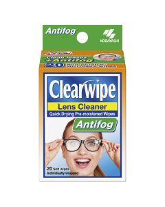 Clearwipe Lens Cleaner Antifog 20 Wipes Display of 5 (Min Order Qty 1 display)