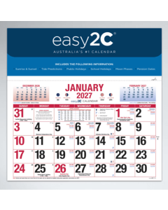 2027 Easy2C Magnetic Calendar *Pre-Order Aug/Sept Delivery*