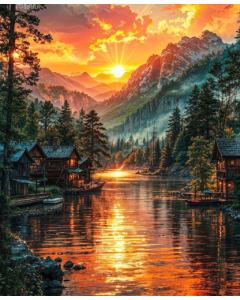 Golden Mountain Lake 1000 PC 