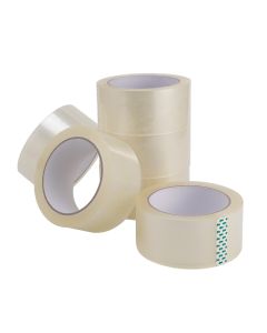Packing Tape 48mm x75m Clear Pack of 6