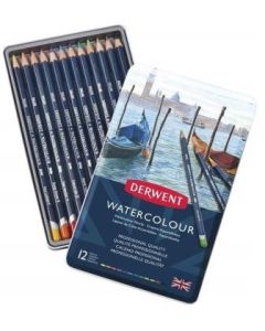 Derwent Pencils Watercolour Tin of 12 (Min Ord Qty 1)