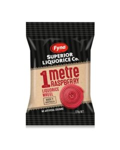 FYNA Liquorice 1metre Raspberry Display of 8