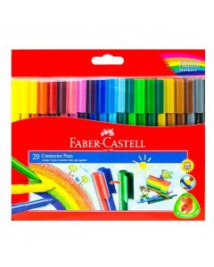 Connector Pen Colour Markers Assorted Pack of 20 