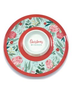 Christmas Melamine Chip n Dip Australiana 