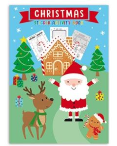 Christmas Sticker Activity Book Colouring Book  