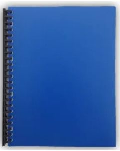 A4 20 Page Refillable Display Book Blue- pack of 5