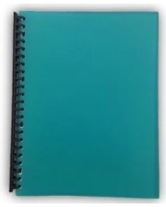 A4 20 Page Refillable Display Book Green- pack of 5