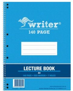 Writer A4 140pg Lecture Book 296 x 220mm Pack of 10