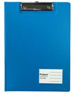 Protext A4 PP Clip Folder - Blue - 5 pack