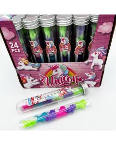 Sticky 2.5cm Unicorns Tubed CDU of 24