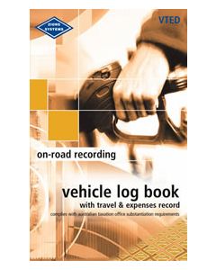 Zions VTED Combined Vehicle Log with Travel & Expenses Record Book