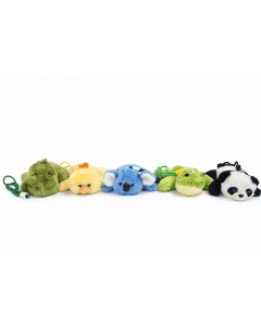 Soft Animal Weighted Plush Buddy Set – 5PCS  (Detachable Strap)